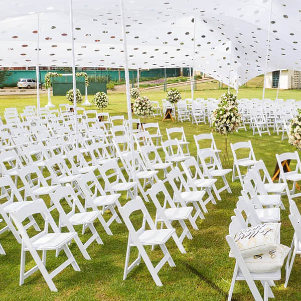 Resin Folding Chair – Classic White Wedding Chair