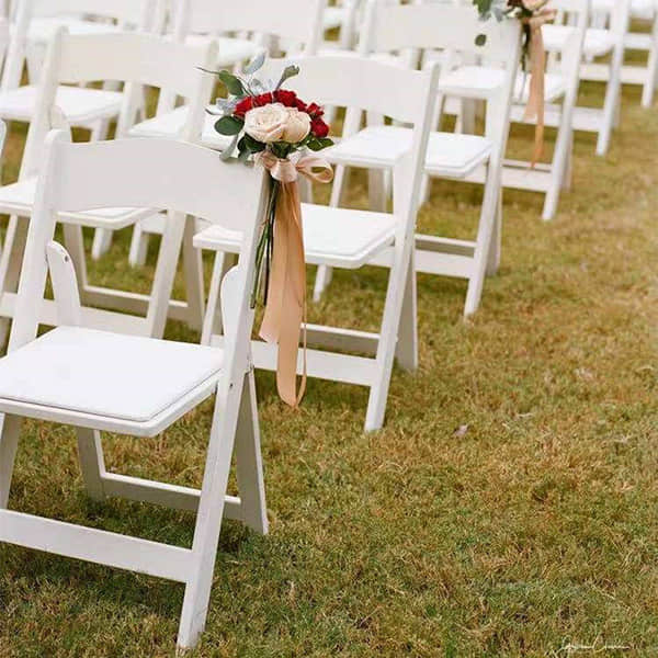 Resin Folding Chair – Classic White Wedding Chair