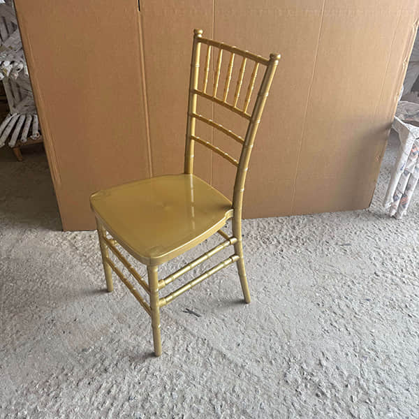 Resin Chiavari Chair – Stackable Wedding Ballroom Chair