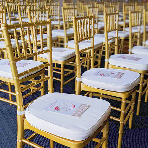 Resin Chiavari Chair – Stackable Wedding Ballroom Chair