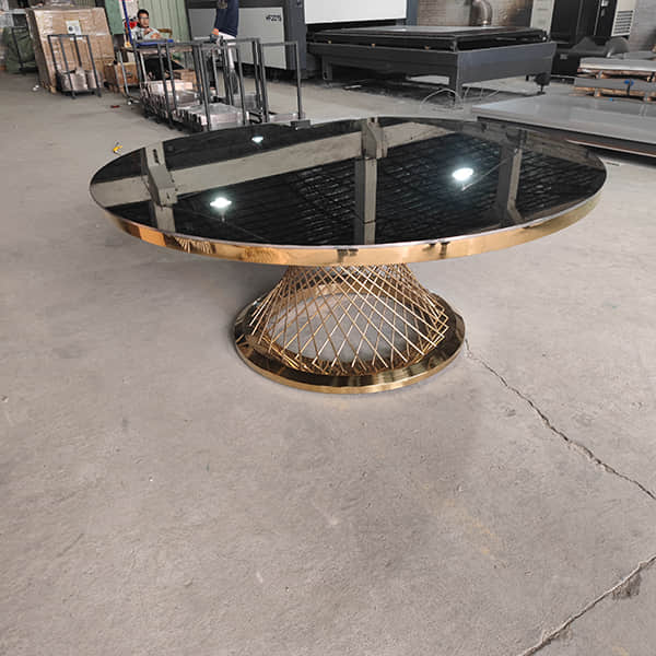 Rectangular Wedding Banquet Table – Foldable Metal Frame