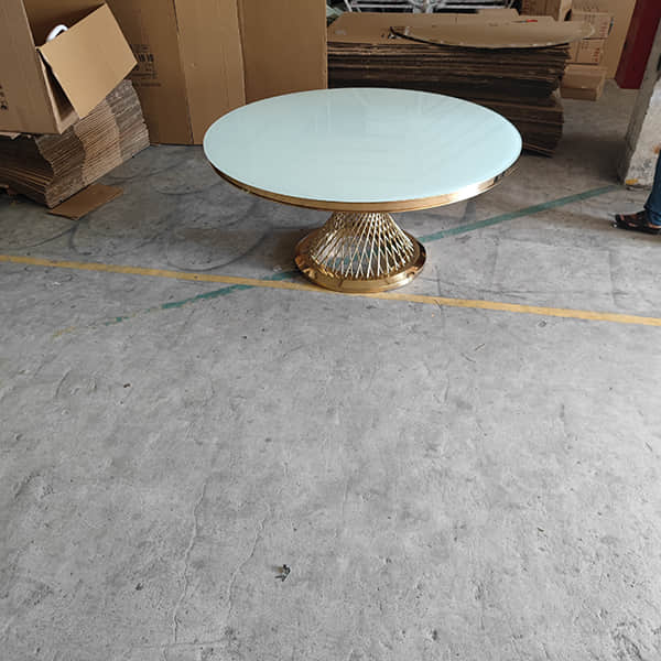 Rectangular Wedding Banquet Table – Foldable Metal Frame