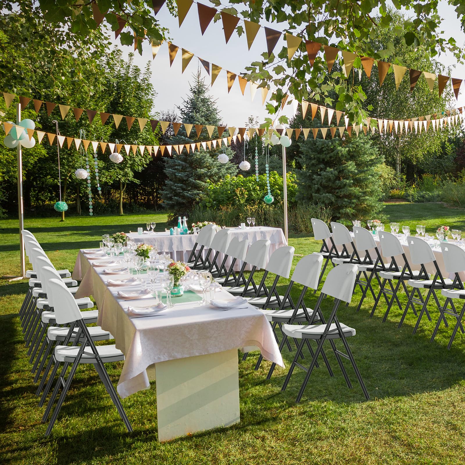 Portable HDPE plastic folding chair