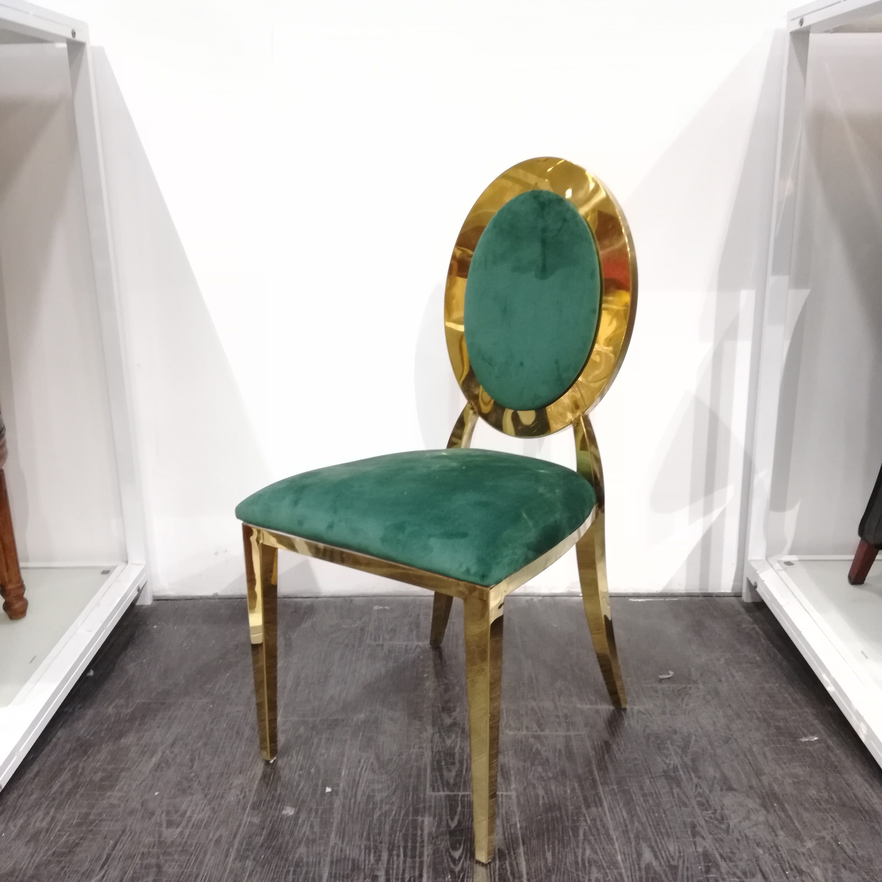 Customizable Rose Gold Frame Chair - Detachable Velvet Cushion (Color Options)