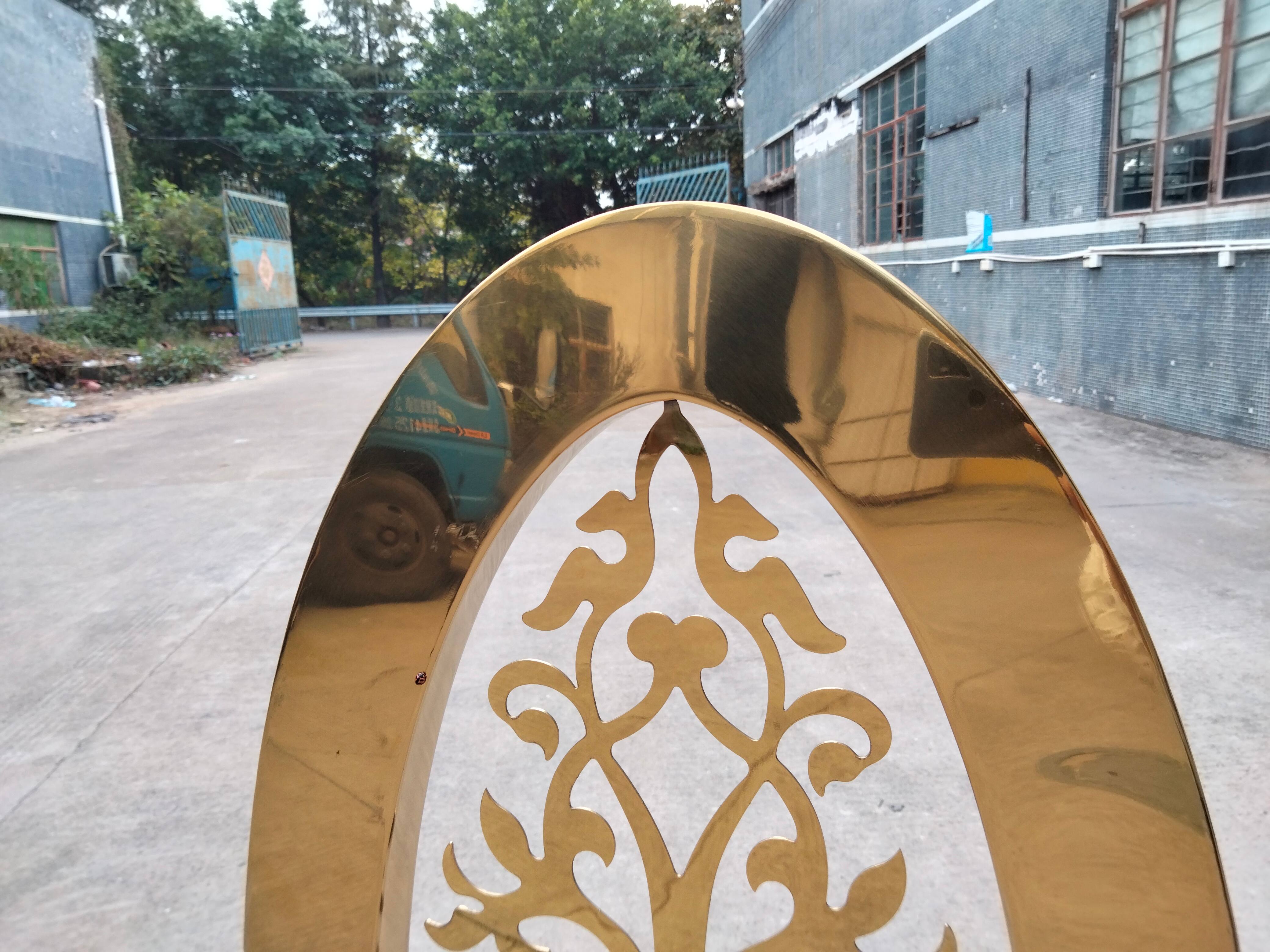 Gold Ornate Cutout Dining Chair - White Upholstered Seat | Baroque Luxury Chair