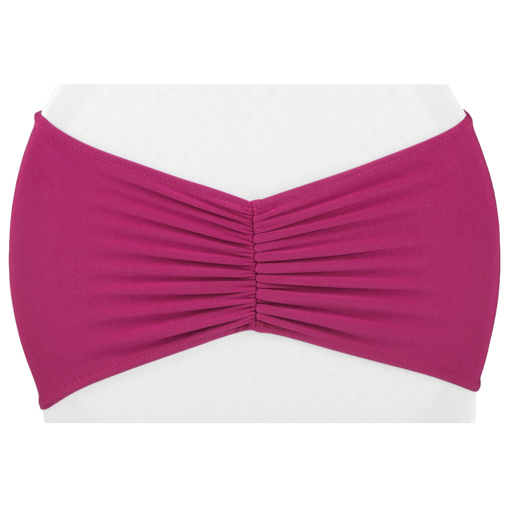 Wide Pleated Stretch Spandex Chair Sash Band for Wedding Banquet Events