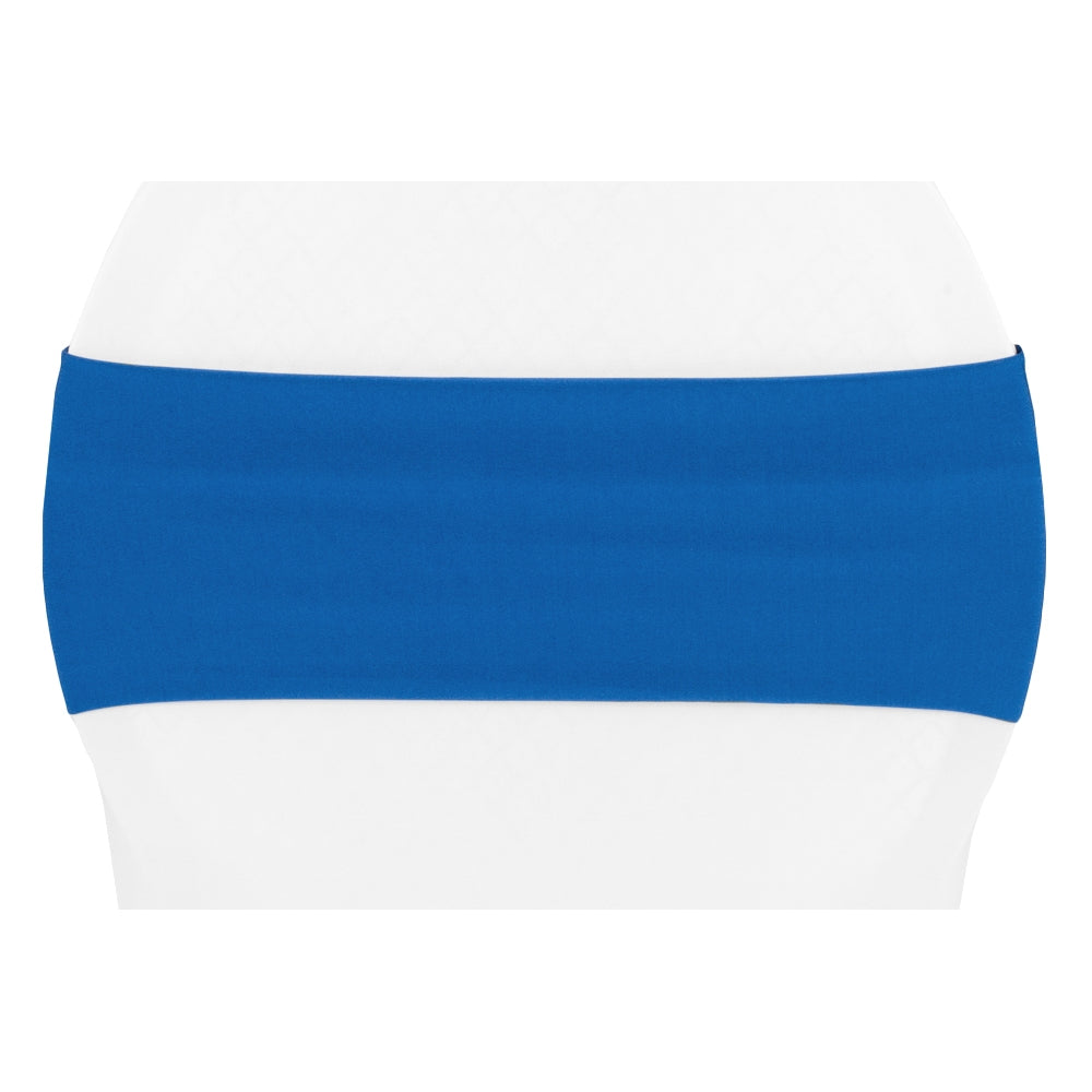 Wide Solid Color Stretch Spandex Chair Band – Banquet Wedding Chair Sash