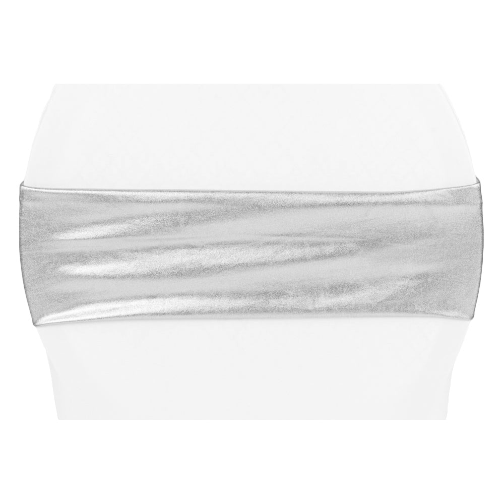 Wide Solid Color Stretch Spandex Chair Band – Banquet Wedding Chair Sash