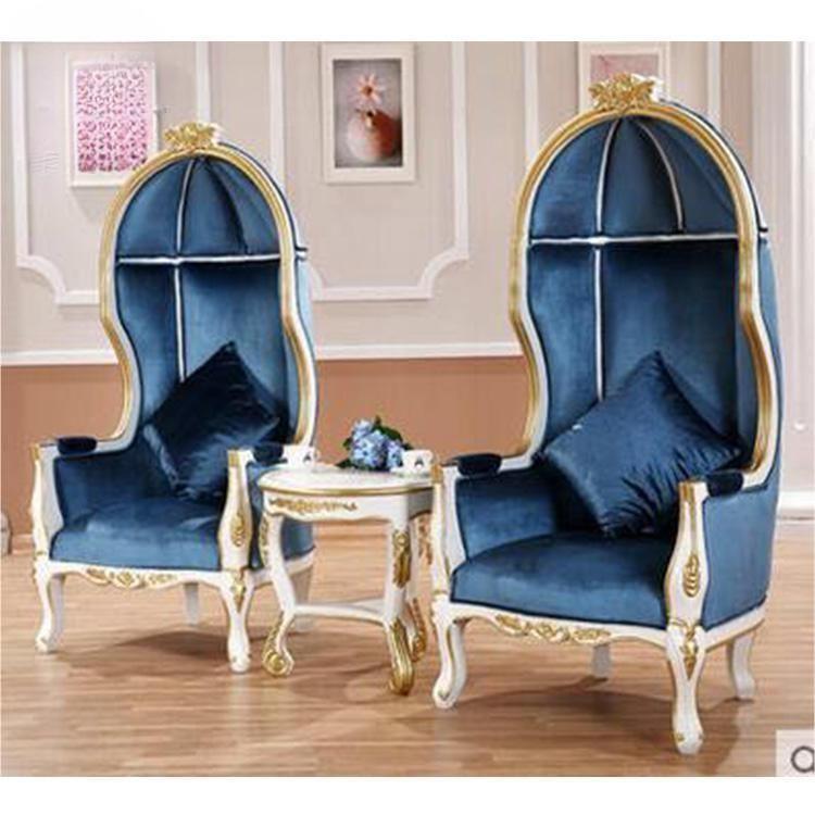 Royal Gold Birdcage Throne Chair – White Tufted High Back Cage Chair for Wedding Banquet & Event Dec