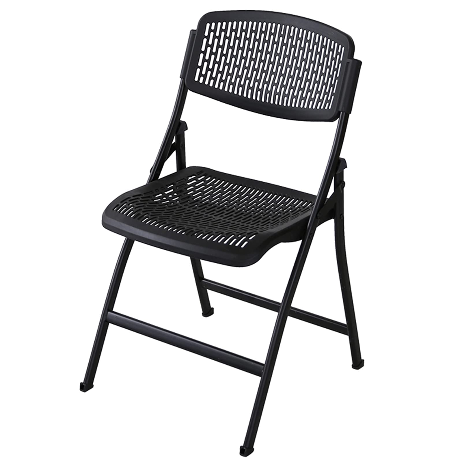 Breathable Mesh Folding Chair – Portable Stackable Event Chair in Black / Blue / White for Wedding O