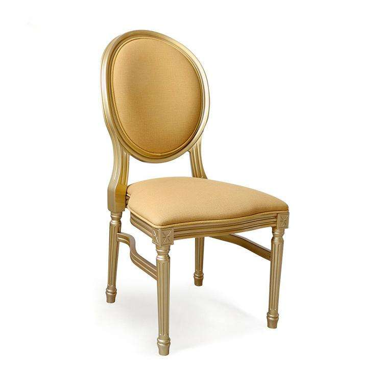 Round Back Upholstered Velvet Louis Chair Multiple Colors for Wedding Banquet Event Rental