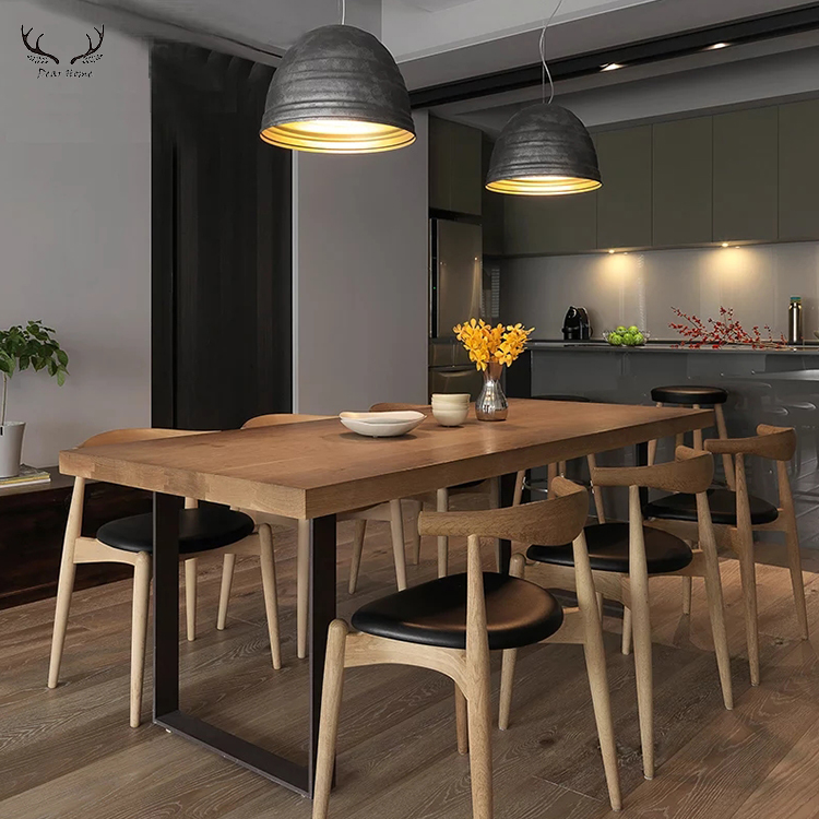 Solid Wood Dining Table – Japanese Nordic Minimalist Style