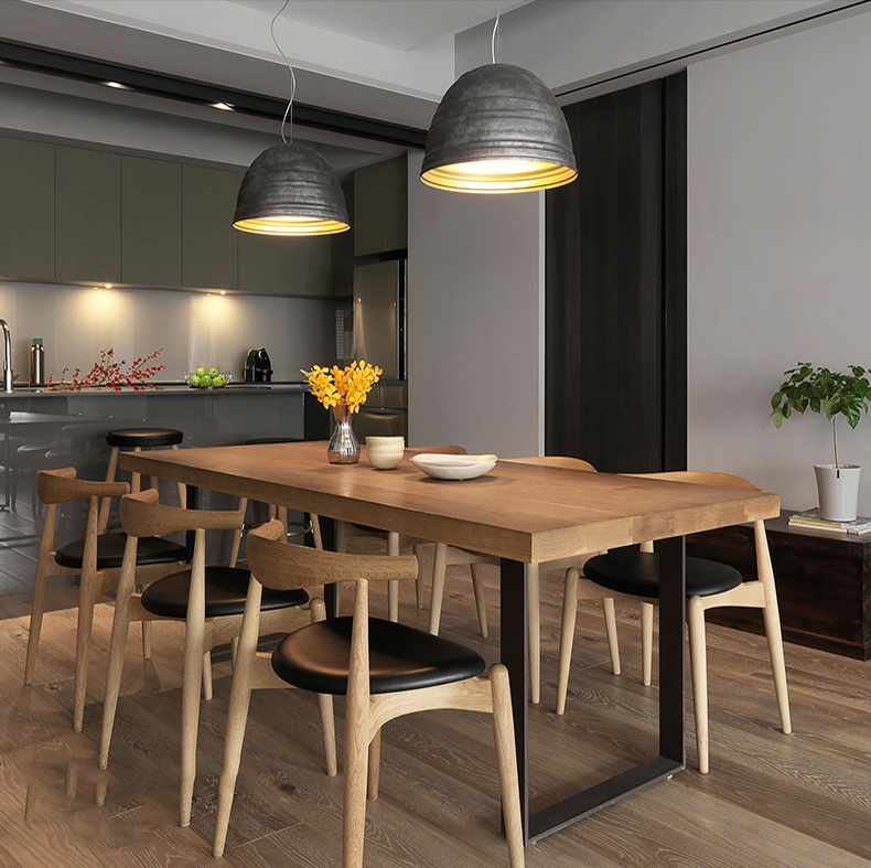 Solid Wood Dining Table – Japanese Nordic Minimalist Style