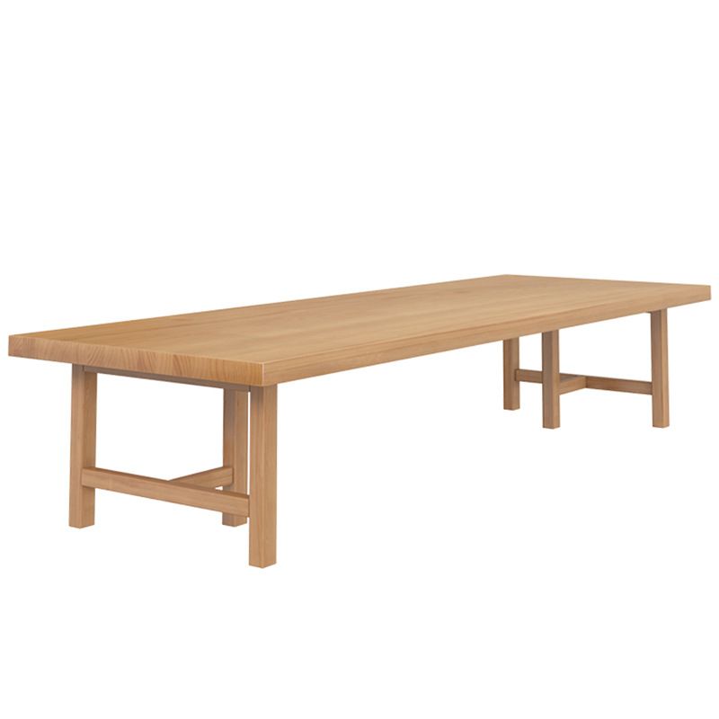 Large Solid Wood Long Table – Japanese Nordic Conference Dining Style