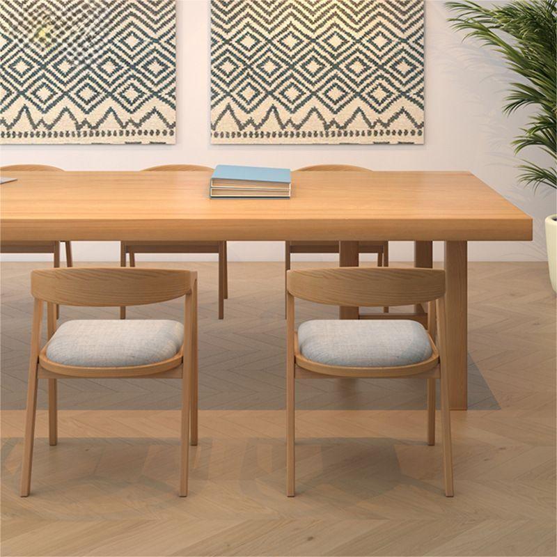 Large Solid Wood Long Table – Japanese Nordic Conference Dining Style
